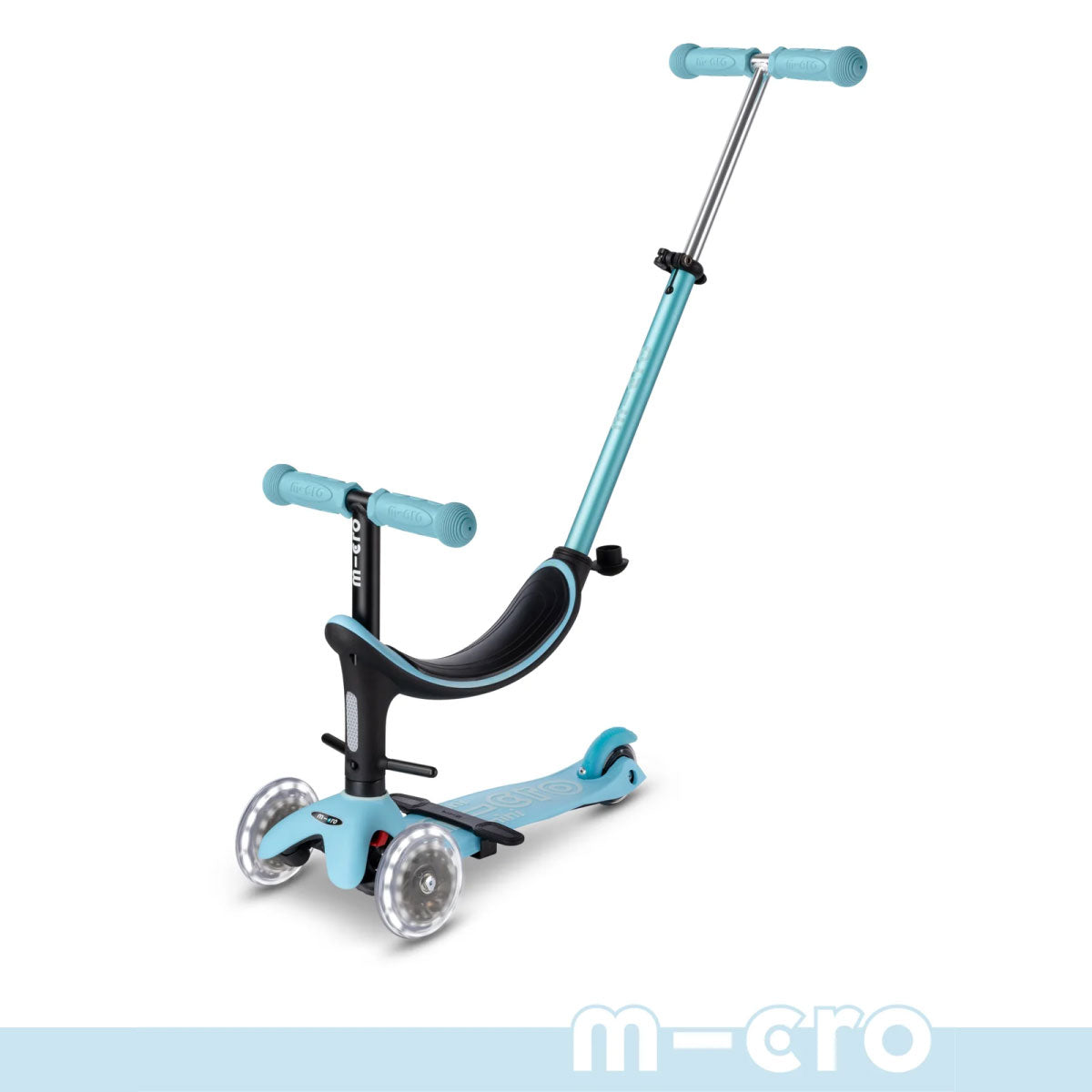 Mini2Grow Deluxe LED Multi-Stage Scooter - Sky Blue