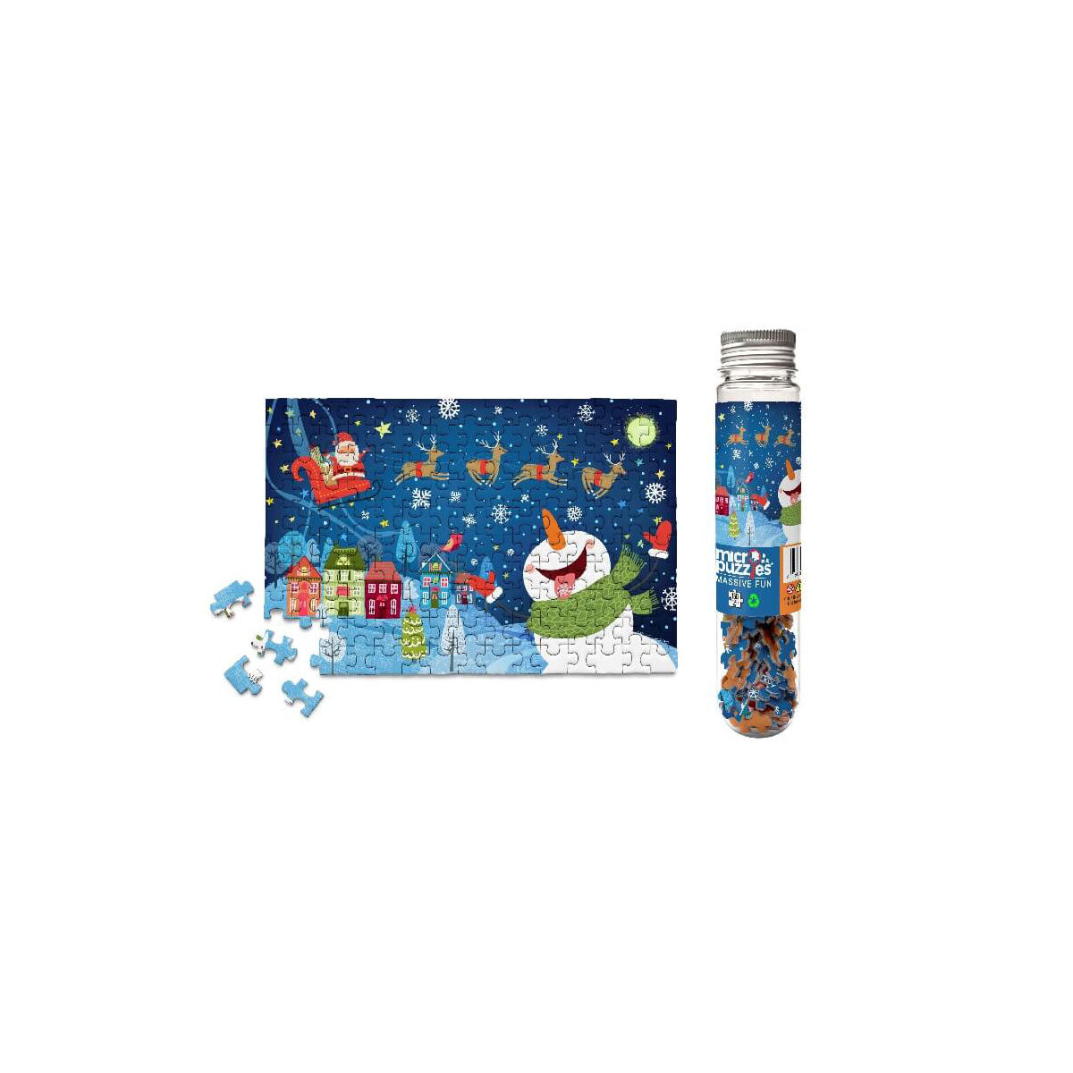 Here Comes Santa - Micro Puzzles Holiday 150 pc Mini Jigsaw