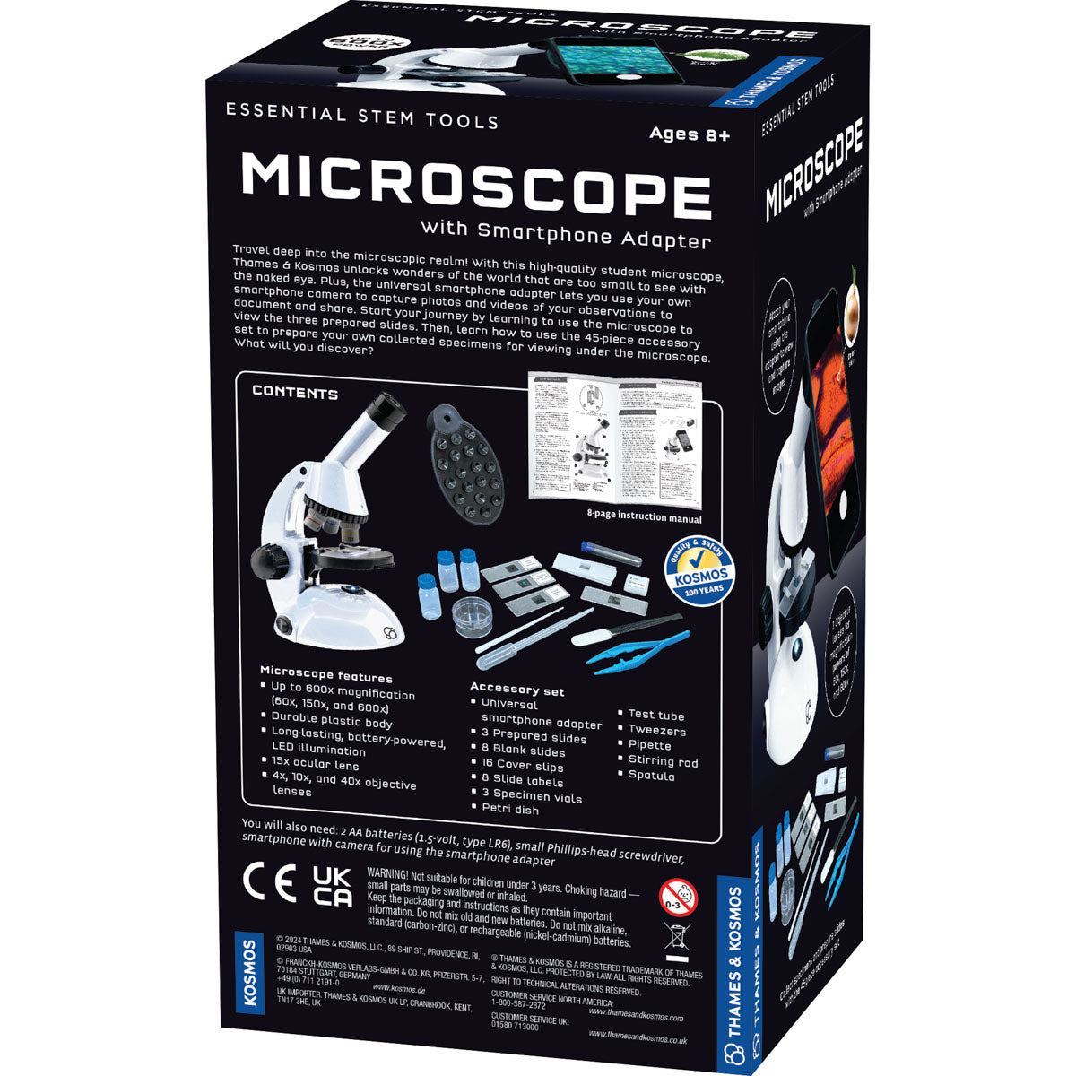 Microscope with smartphone adapter, STEM tools, Thames and Kosmos
