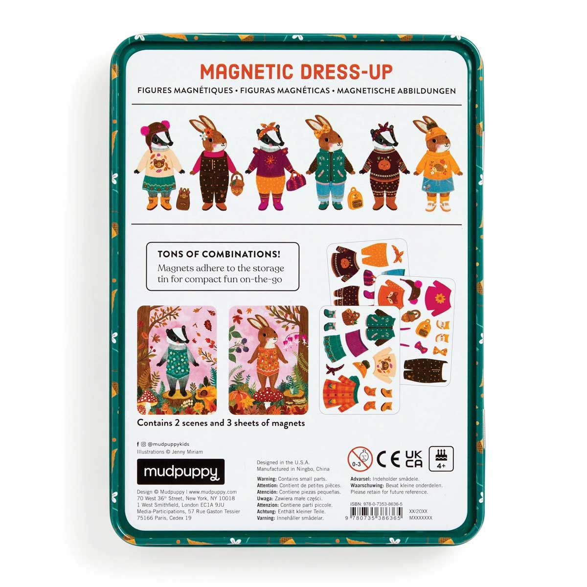 Mudpuppy Folklore Forest Magnetic Dress-up Play Set