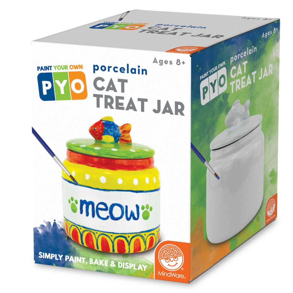 Mindware Paint Your Own Porcelain: Cat Treat Jar