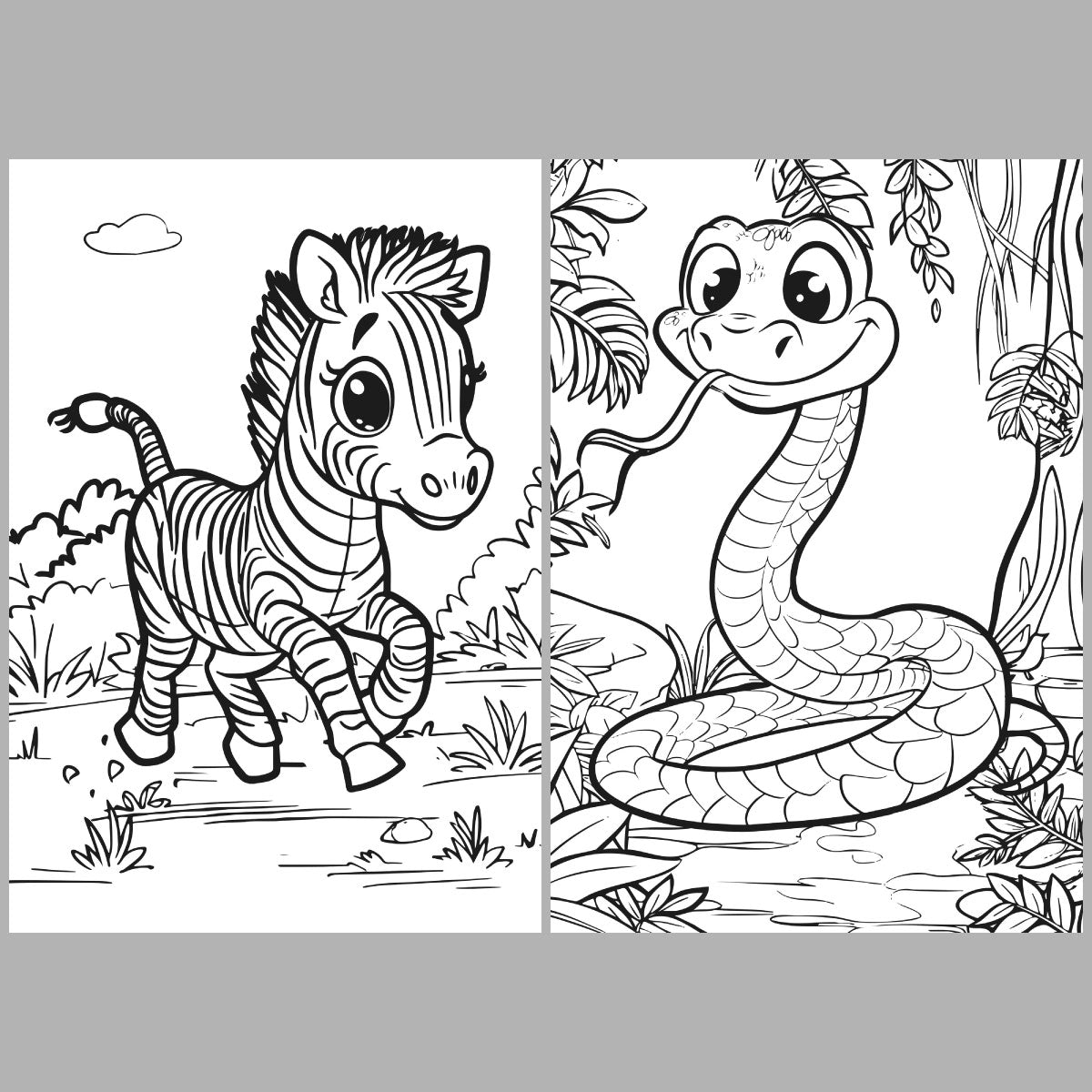 XXL Animal Kingdom Coloring Book