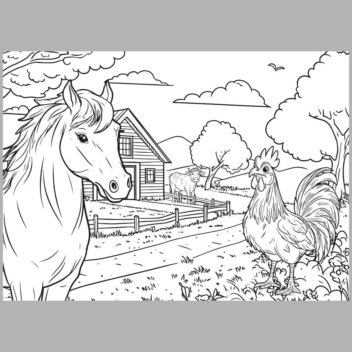 XXL Farm Friends Coloring Book