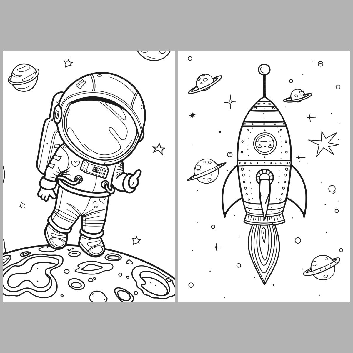 XXL Space Race Coloring Book