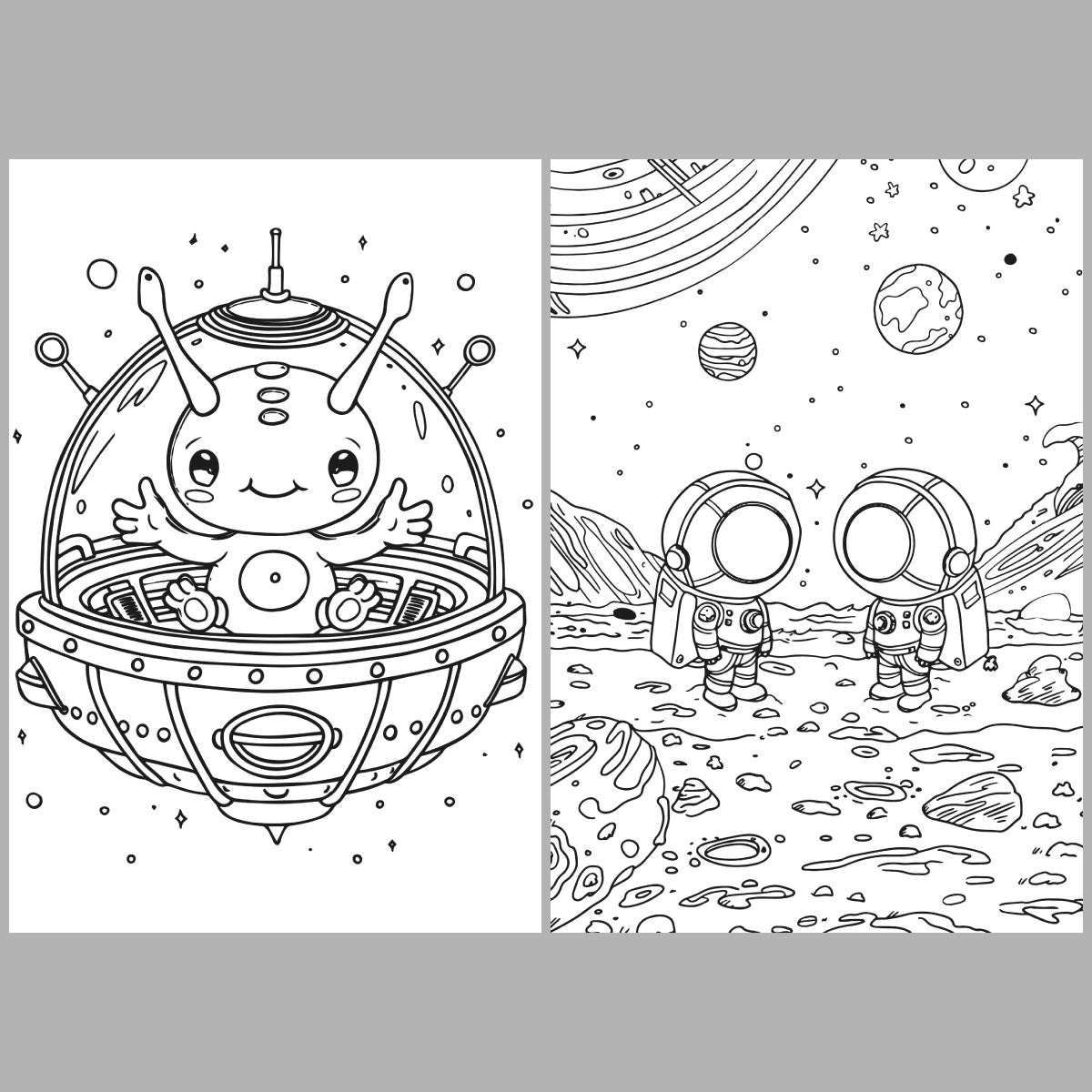 XXL Space Race Coloring Book
