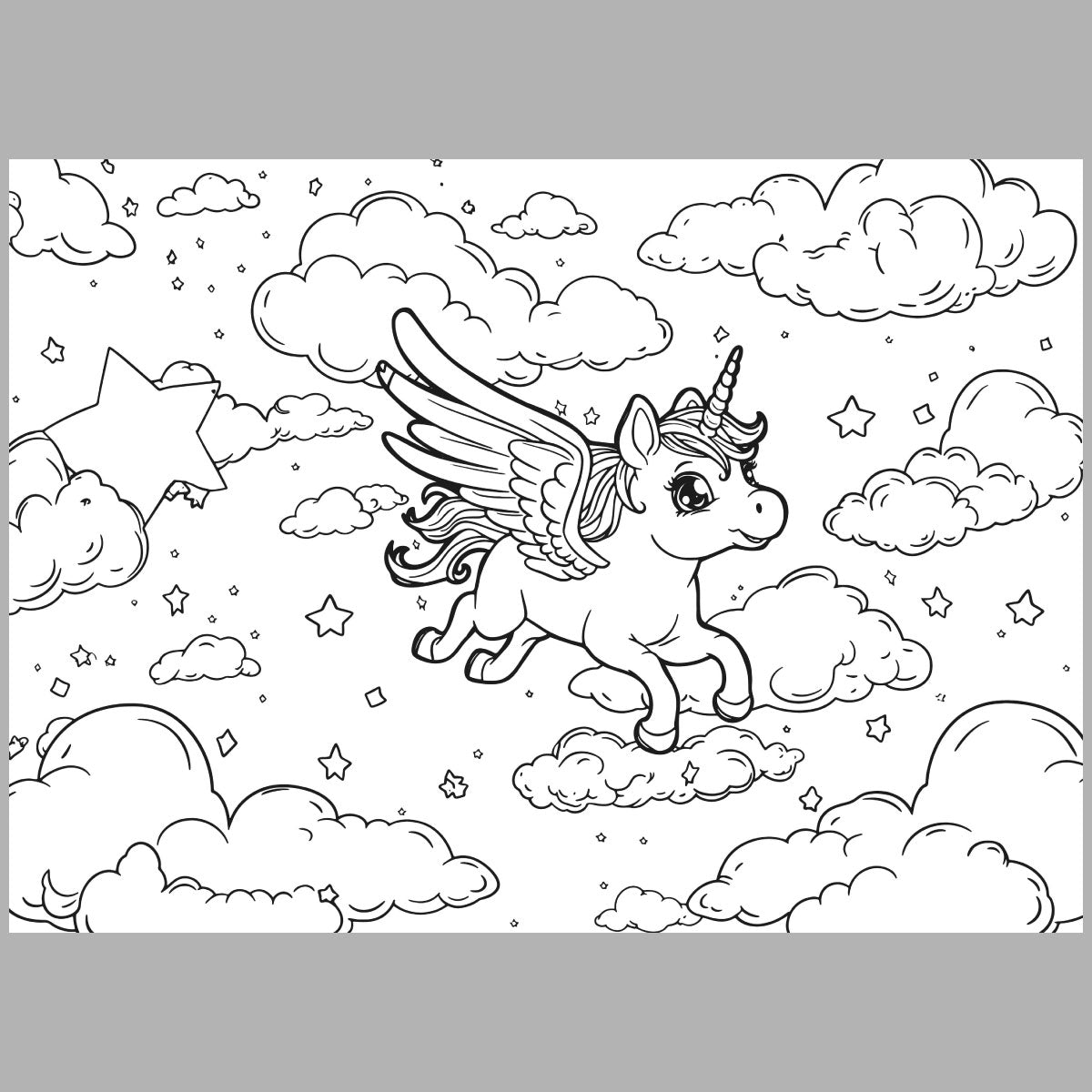 XXL Unicorn Dreams Coloring Book