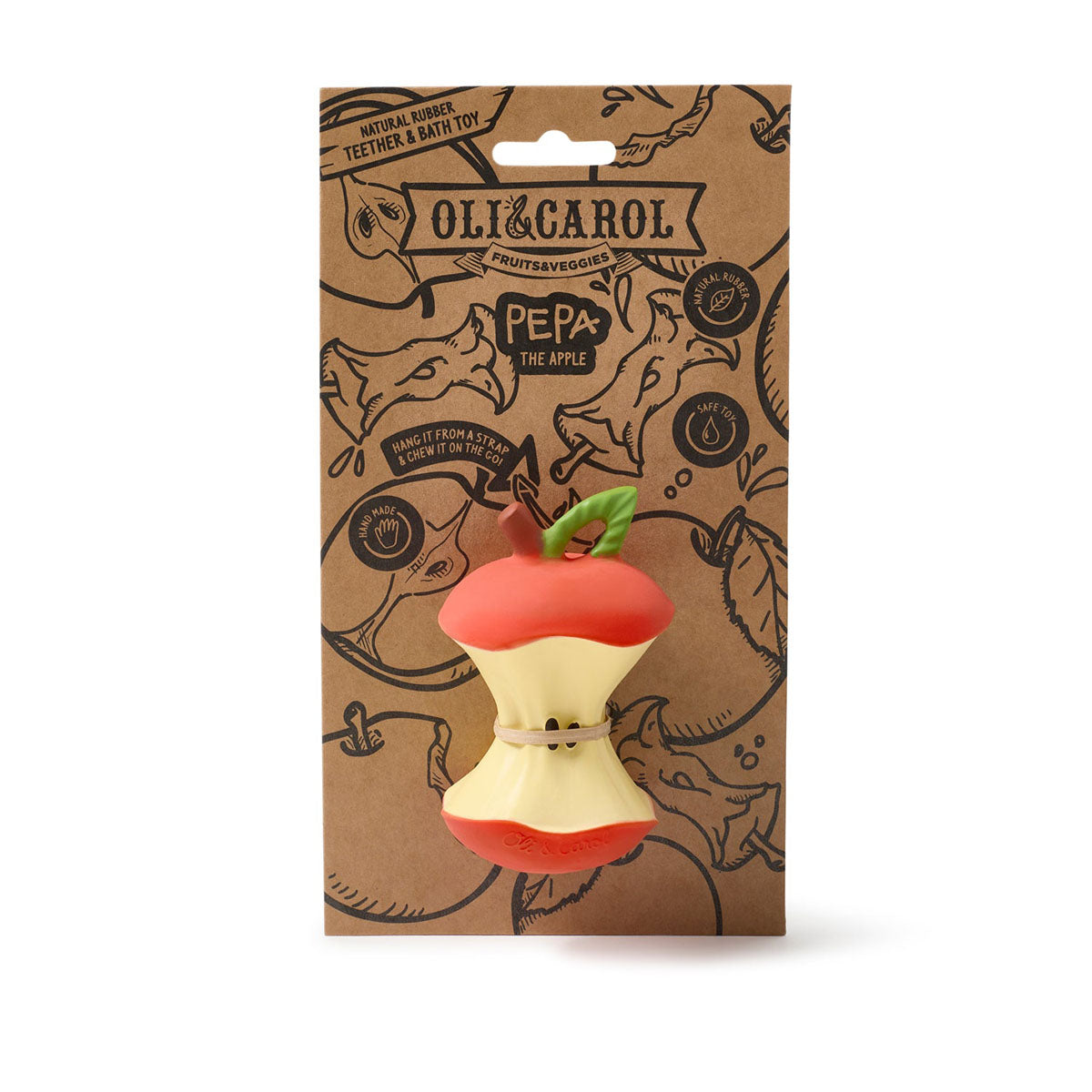 Oli and Carol Pepa the Apple Baby Teether