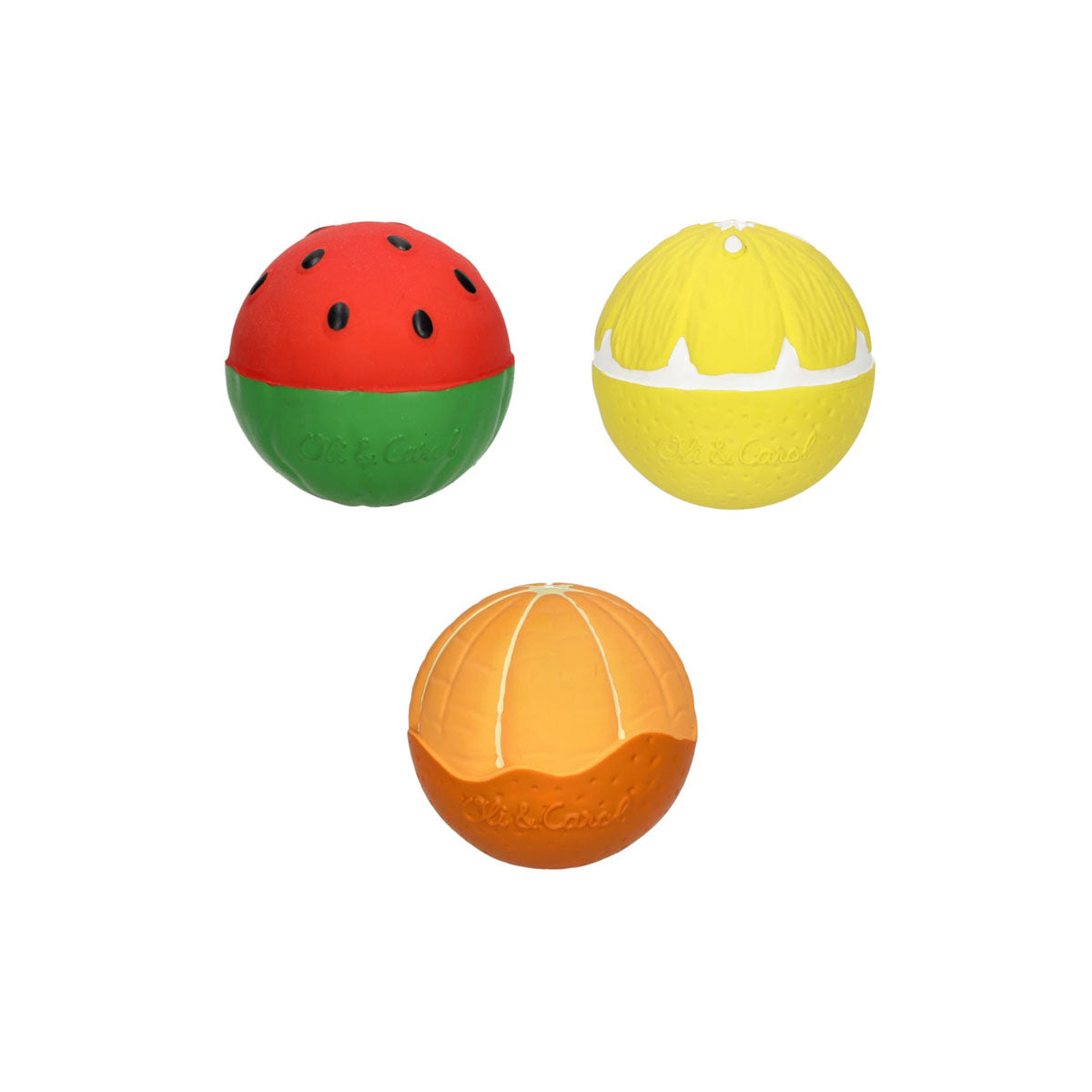 Oli and Carol Fruit Salad Baby Sensory Ball Set