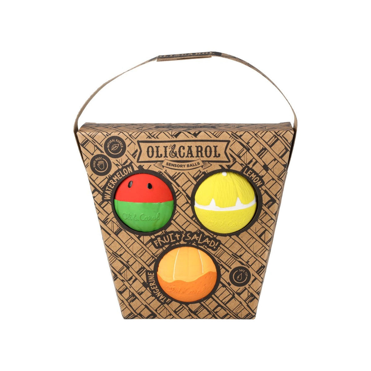 Oli and Carol Fruit Salad Baby Sensory Ball Set