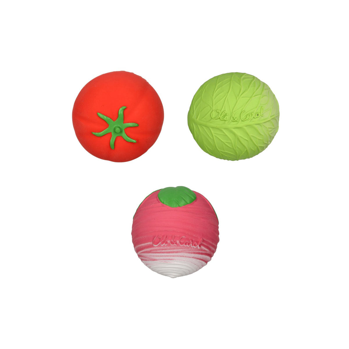 Oli and Carol Veggie Salad Baby Sensory Ball Set