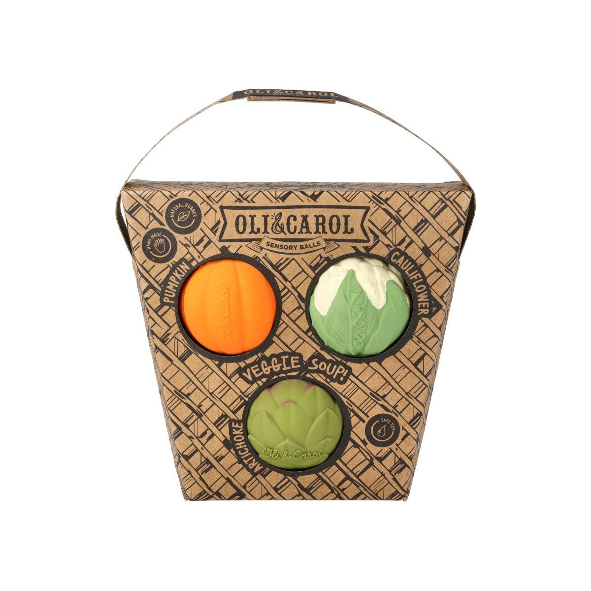 Oli and Carol Veggie Soup Baby Sensory Ball Set