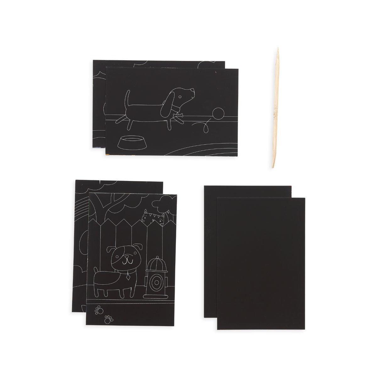 ooly Scratch & Scribble Playful Pups Mini Scratch Art Kit