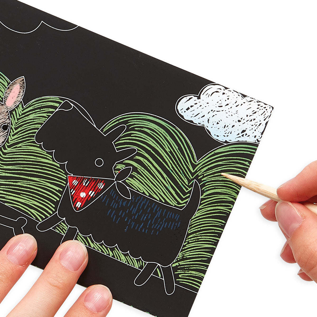 ooly Scratch & Scribble Playful Pups Mini Scratch Art Kit