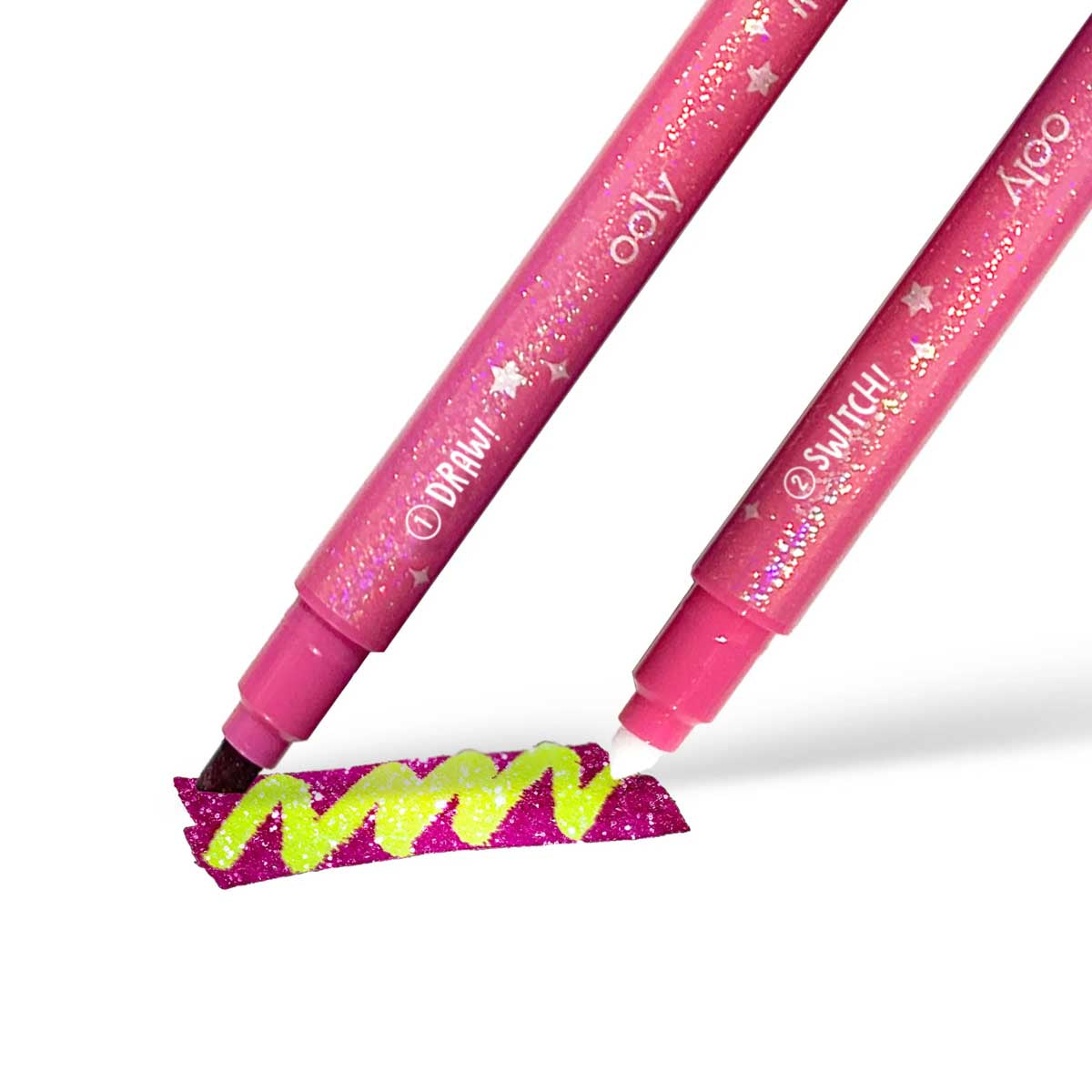 OOLY - Switch-Eroo Sparkle Glittery Color Changing Markers - Set of 12