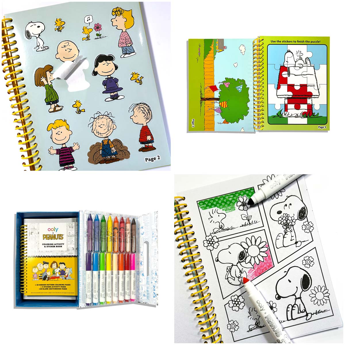 OOLY - OOLY x PEANUTS Coloring Activity & Sticker Kit