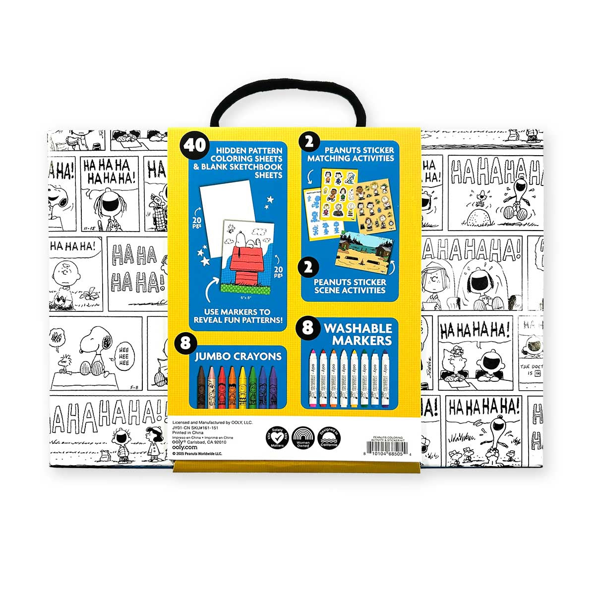 OOLY - OOLY x PEANUTS Coloring Activity & Sticker Kit