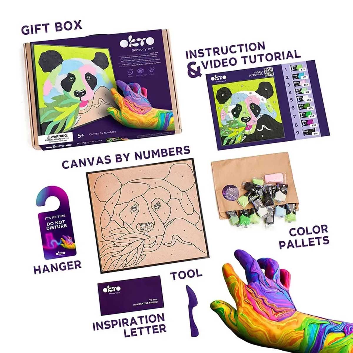 OKTO Paint by Numbers - Panda