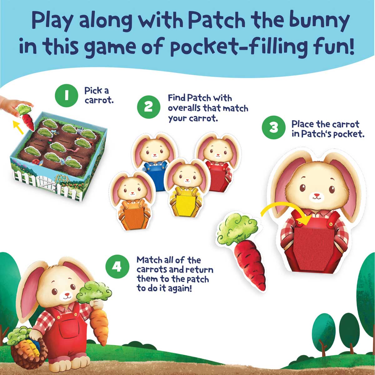 Patch’s Pockets Color Matching Game Peaceable Kingdom