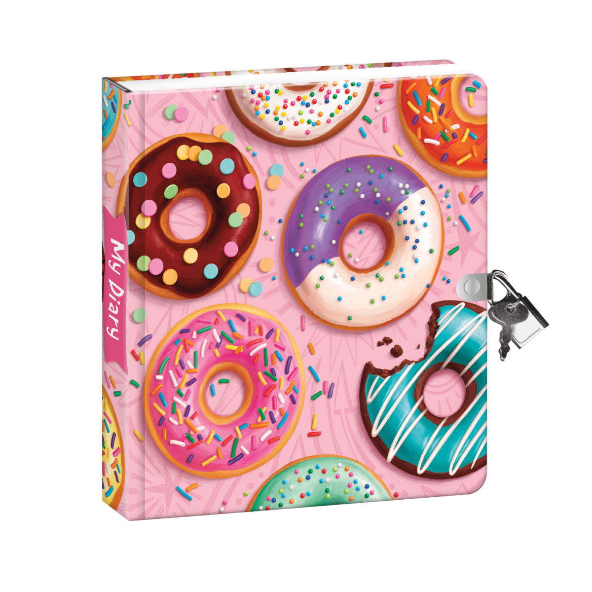 Peaceable Kingdom Donut Lock and Key Diary