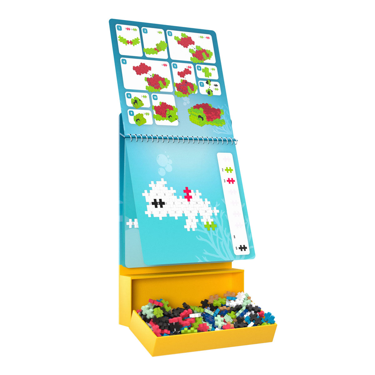 Plus-Plus Puzzle By Number Activity Pad - Ocean