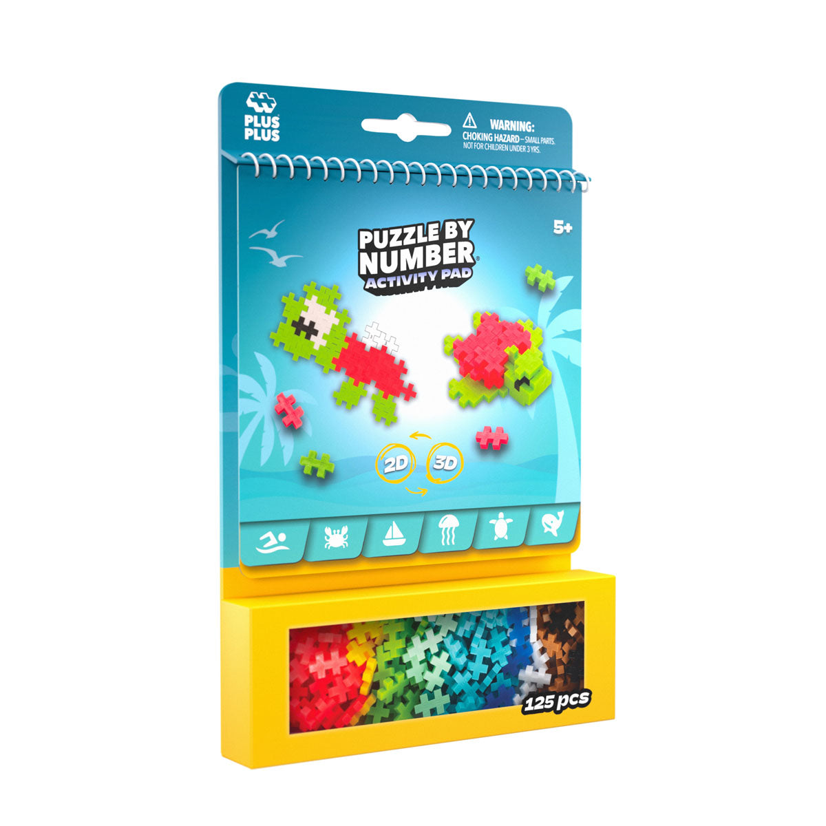 Plus-Plus Puzzle By Number Activity Pad - Ocean