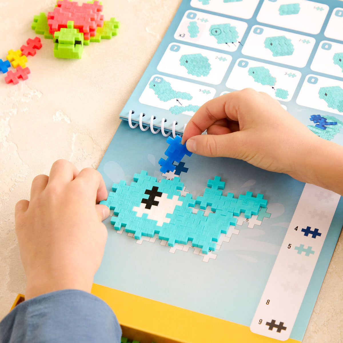 Plus-Plus Puzzle By Number Activity Pad - Ocean