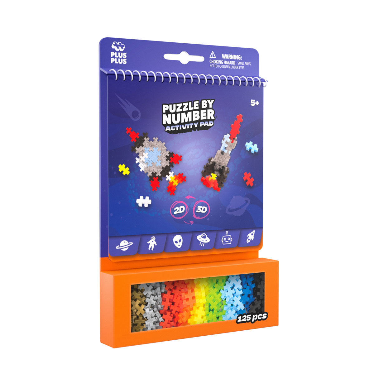 Plus-Plus Puzzle By Number Activity Pad - Space