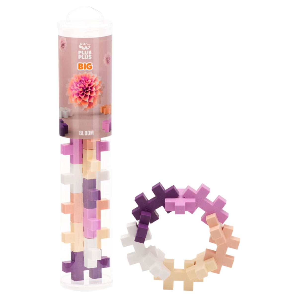 Plus-Plus BIG 15pc Tube - Bloom