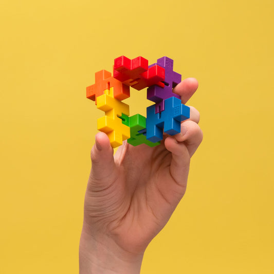 Plus Plus Hexel Spectrum Fidget Toy