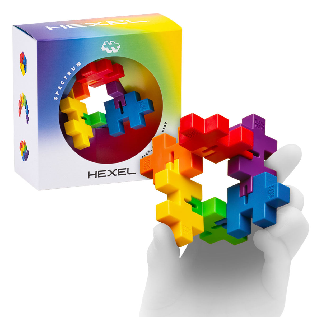 Plus Plus Hexel Spectrum Fidget Toy