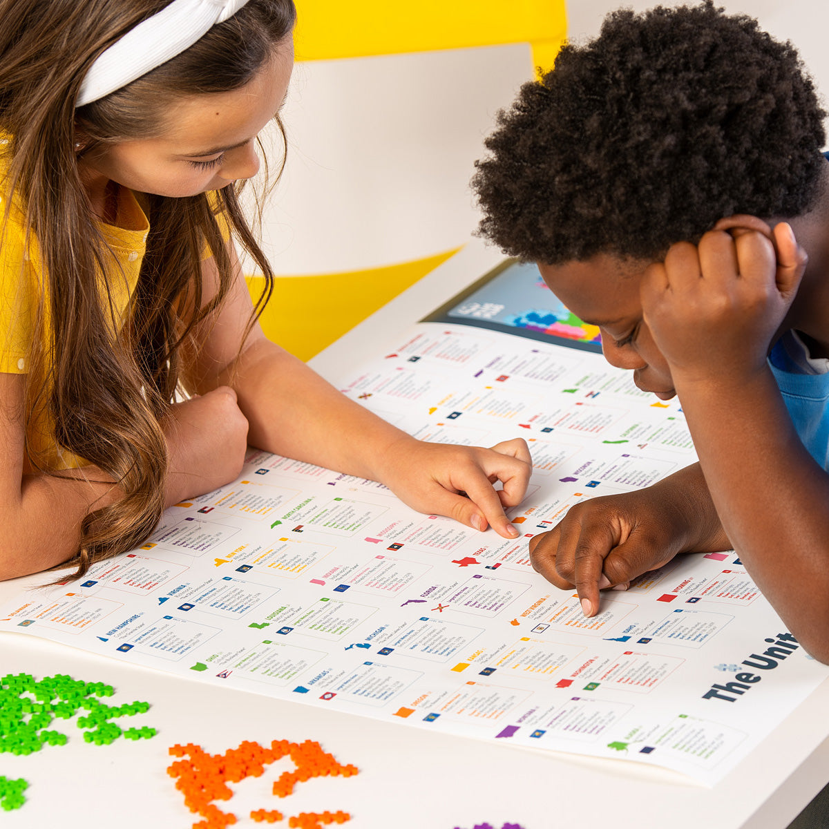 Plus-Plus Puzzle By Number Map of the United States