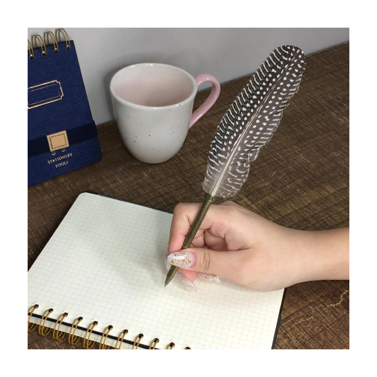 Feather Quill Pen & Stand