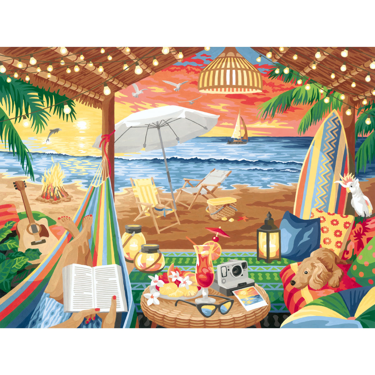 Ravensburger CreArt Paint By Number Cozy Cabana