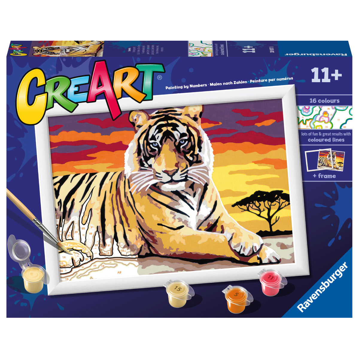 Ravensburger CreArt Paint By Number Majestic Tiger