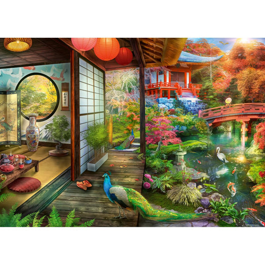 Ravensburger Kyoto Japanese Garden Teahouse 1000 Piece Jigsaw Puzzle