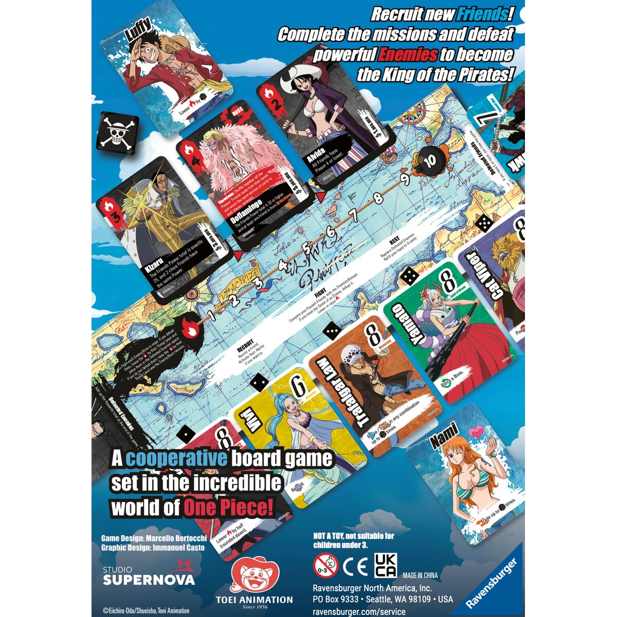 Ravensburger One Piece Nakama Cooperative Card Game
