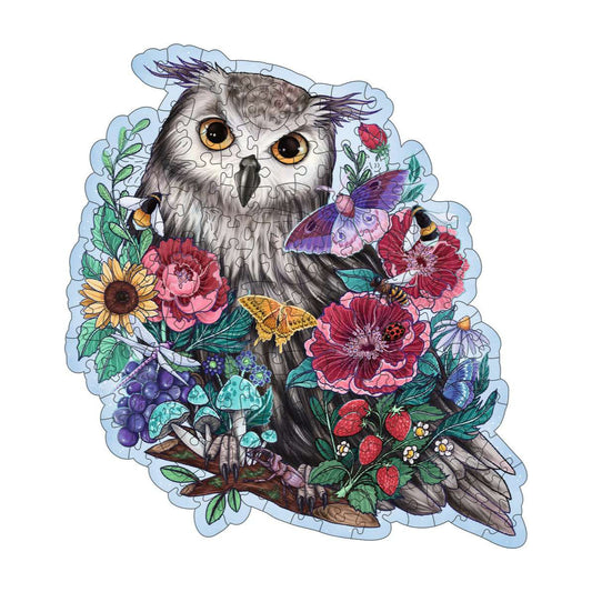 Ravensburger Shaped Wooden Jigsaw Puzzle Mysterious Owl - 150 Piece