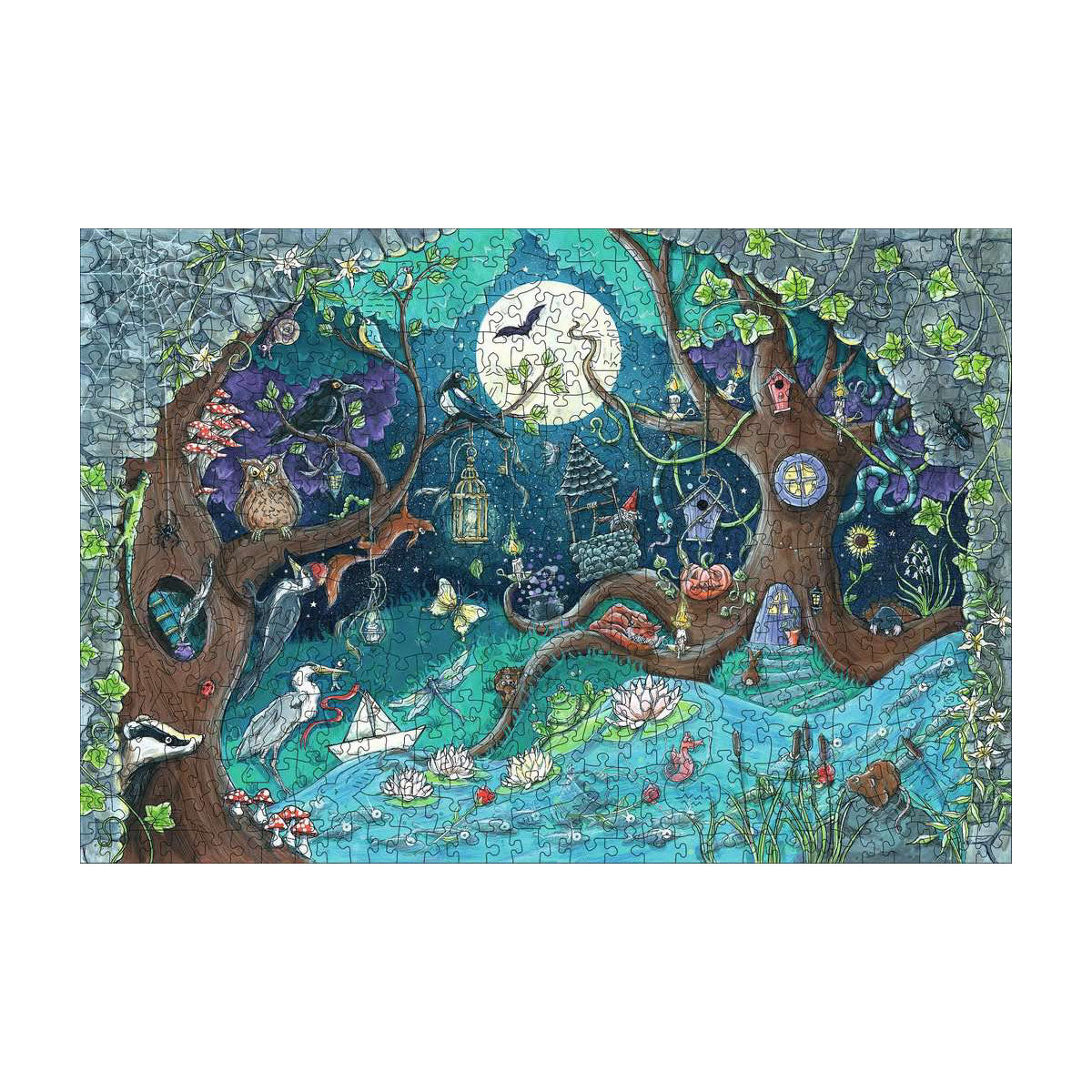Ravensburger Wooden Jigsaw Puzzle Fantasy Forest - 500 Pieces