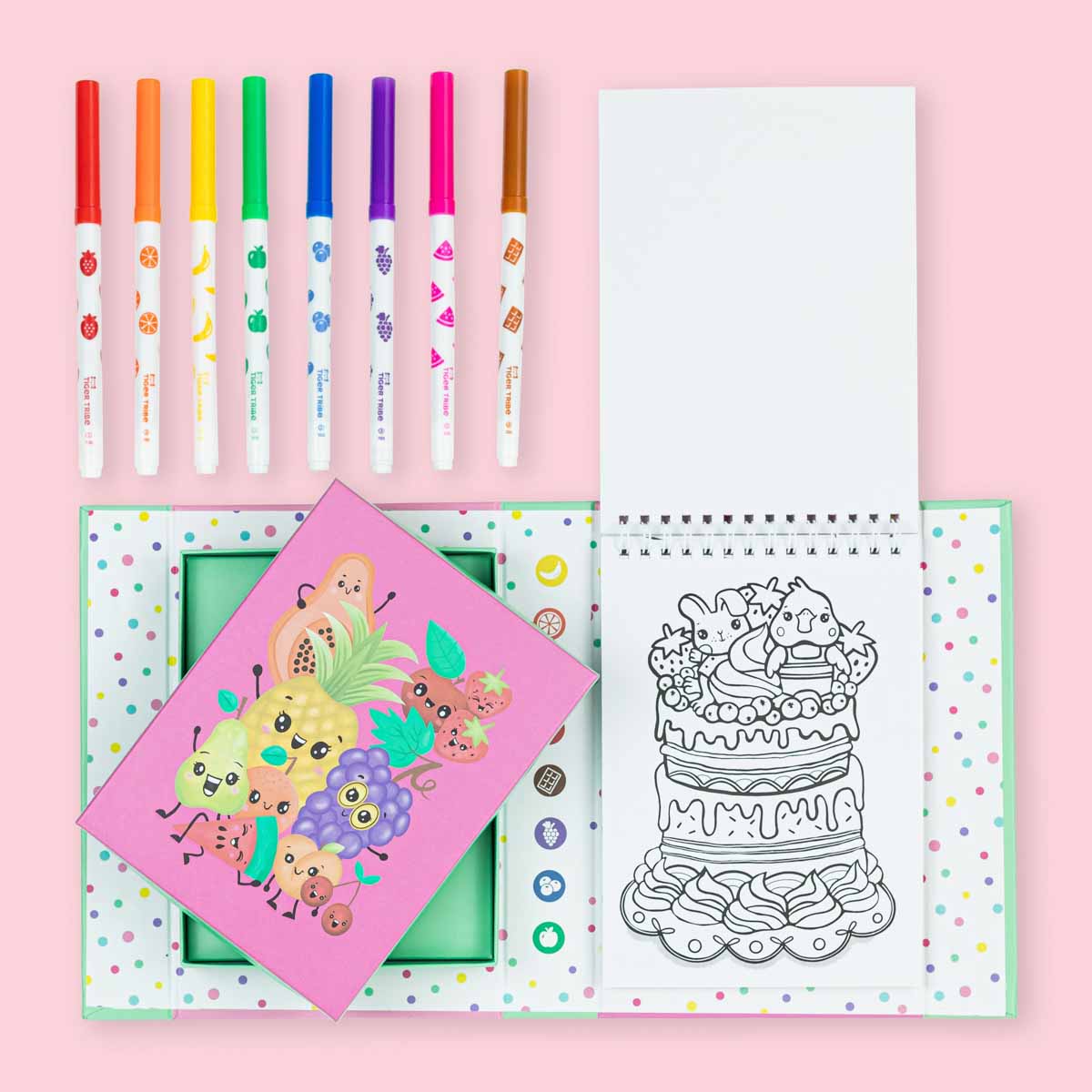 Tiger Tribe - Scented Coloring Set - Fruity Cutie