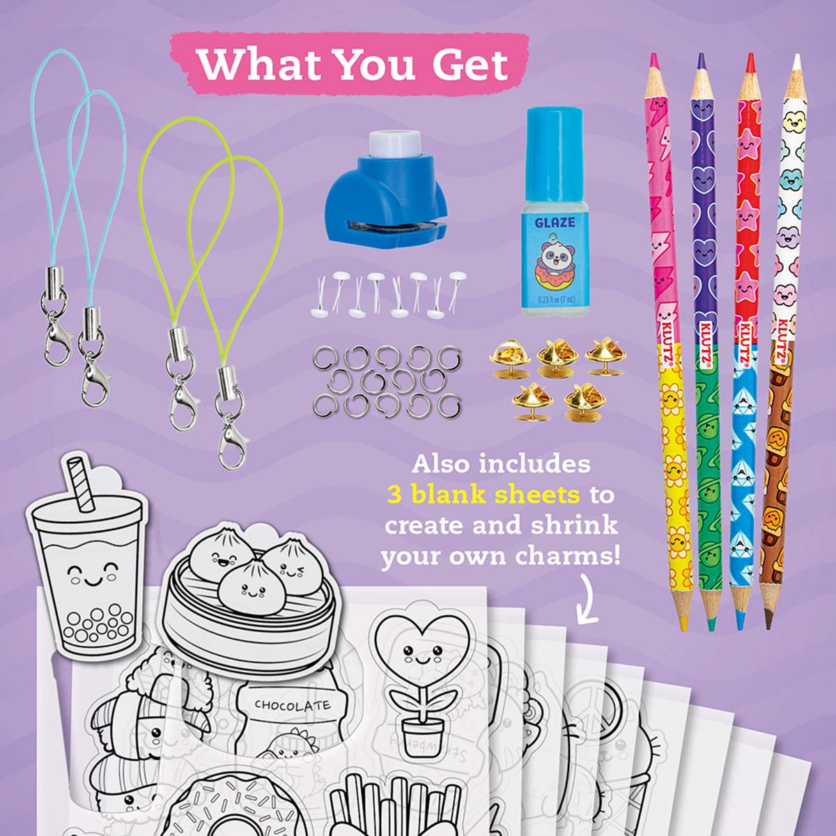 Klutz Color & Shrink Charms Kawaii Style