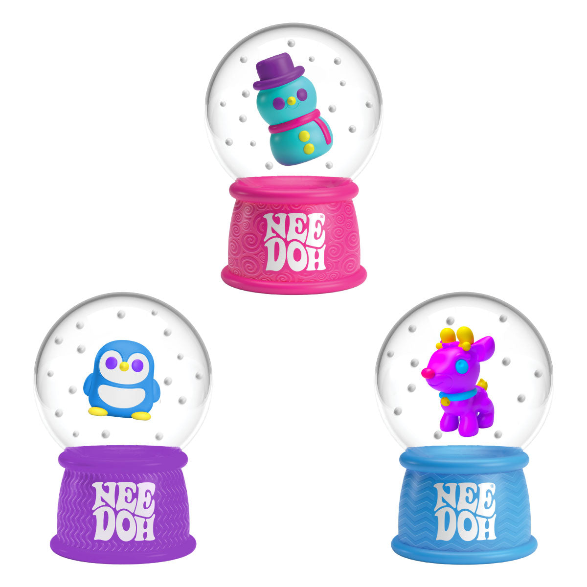 NeeDoh Squish N Flow Snow Globe 2025