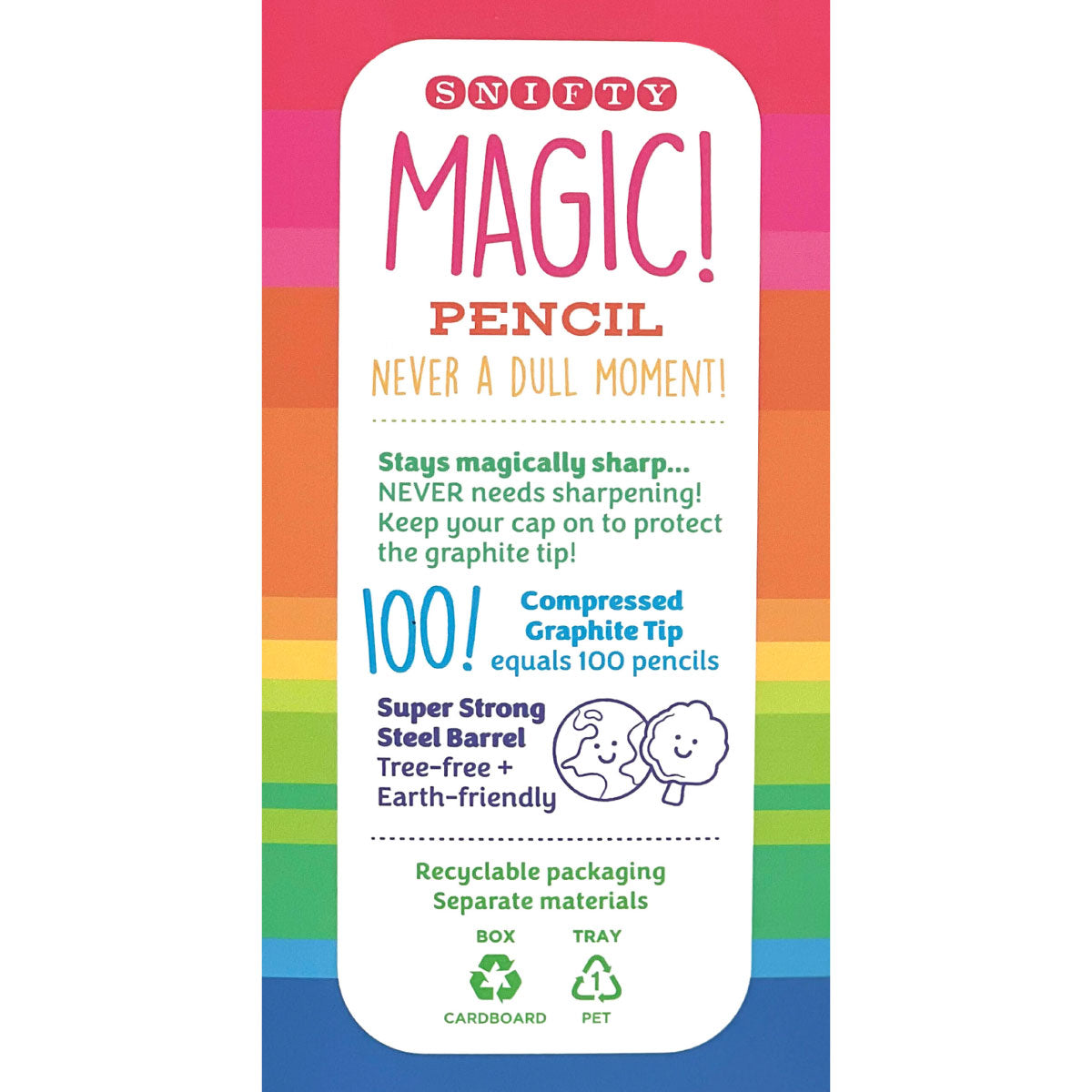 Snifty Magic Pencil White Barrel with Eraser
