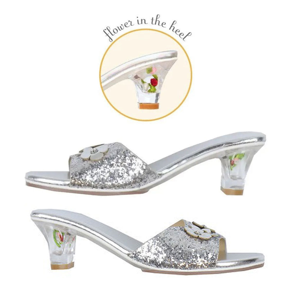 Souza Mariona High Heel Slipper, Silver