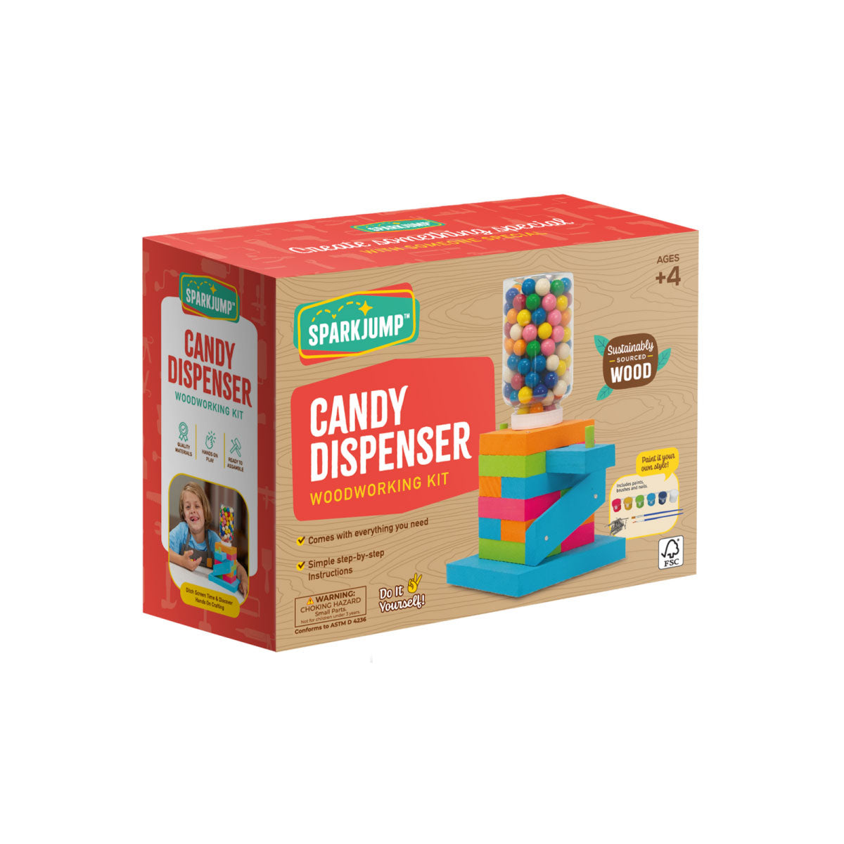 SparkJump Candy Dispenser Woodworking Kit