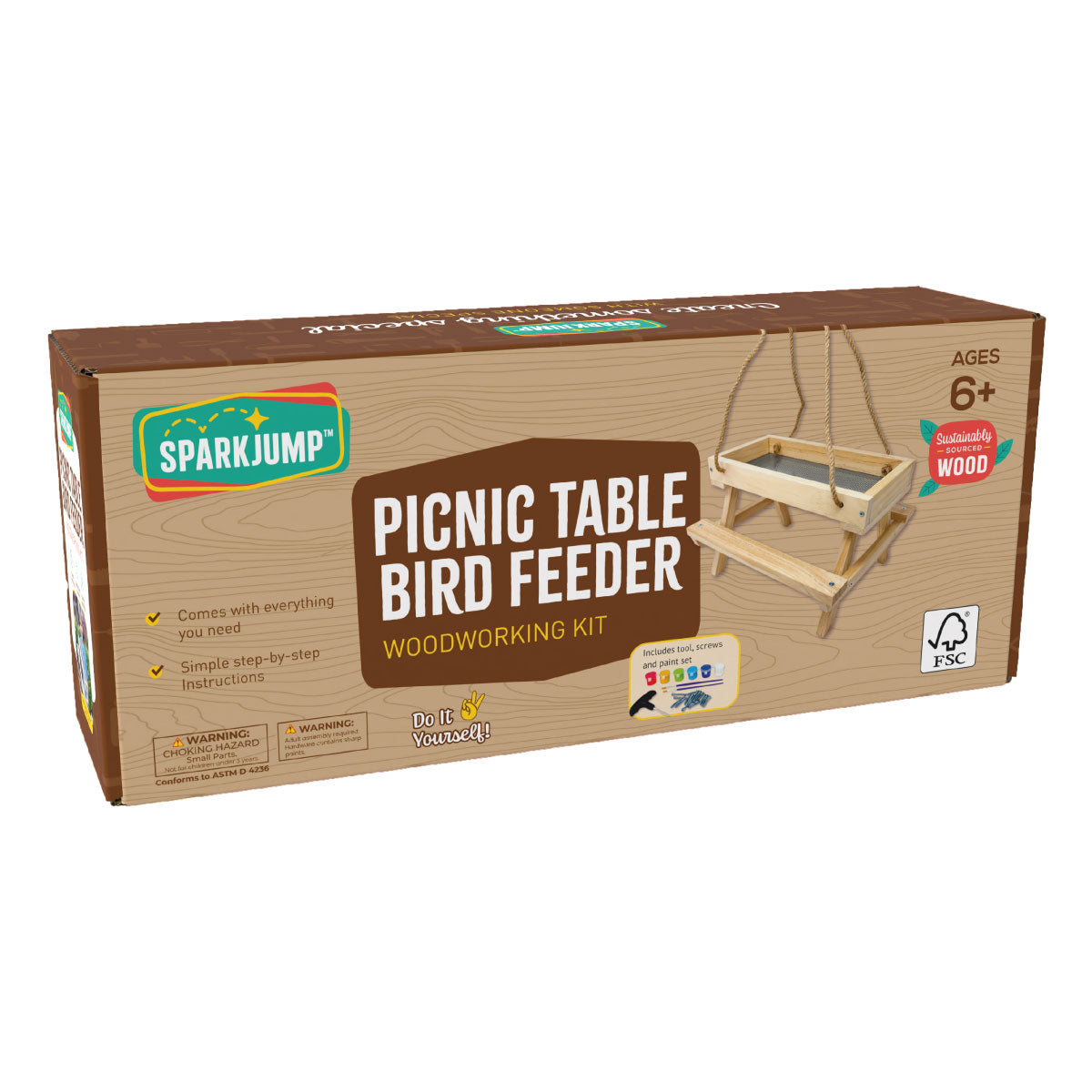 Sparkjump Picnic Table Feeder Woodworking Kit