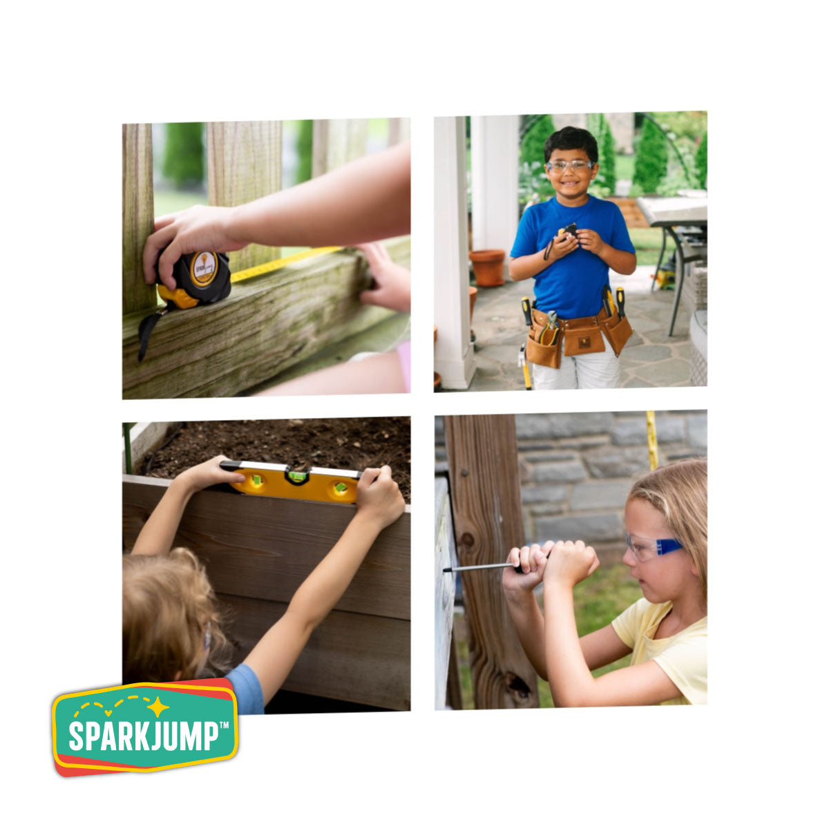 SparkJump Kids' Deluxe Tool Set