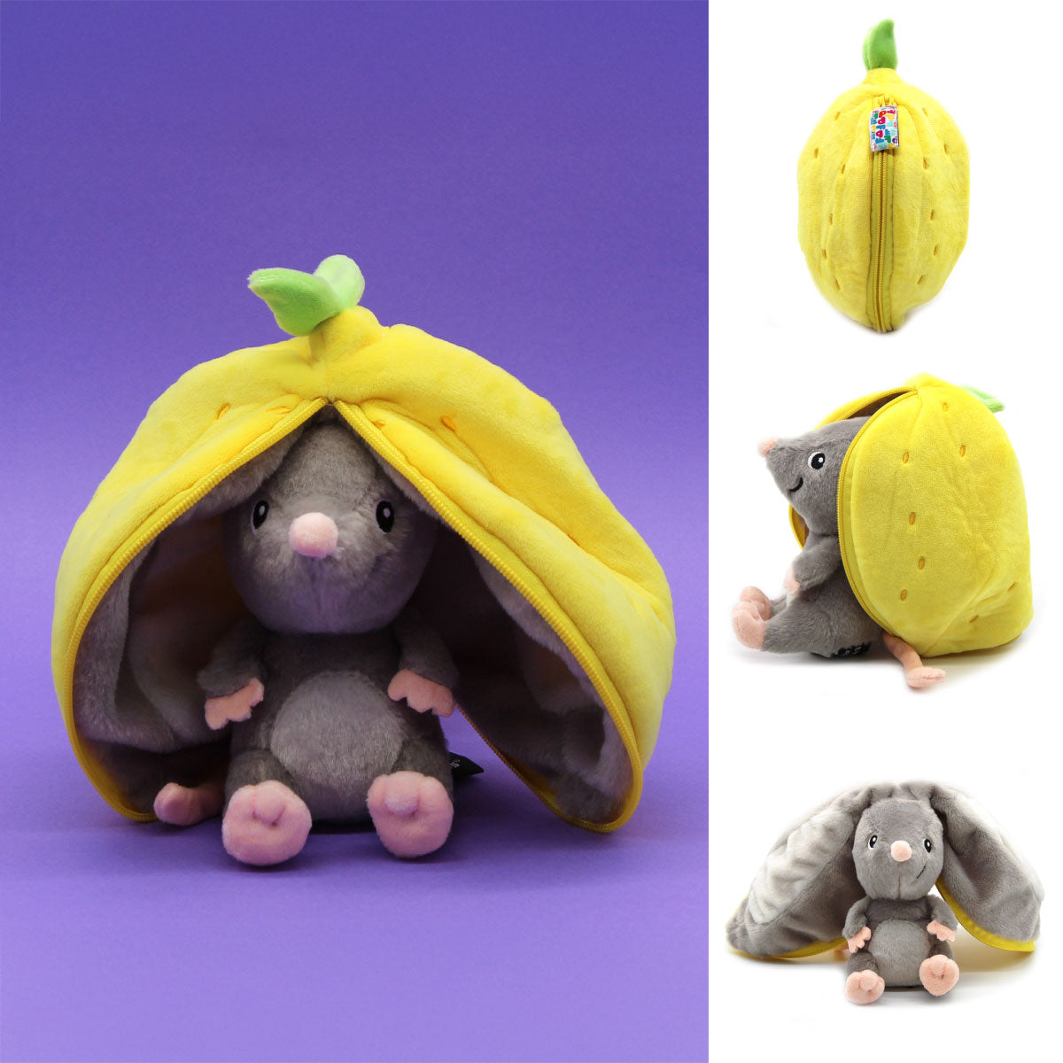 Flipetz 2-in-1 Plush Rocket Mouse & Lemon