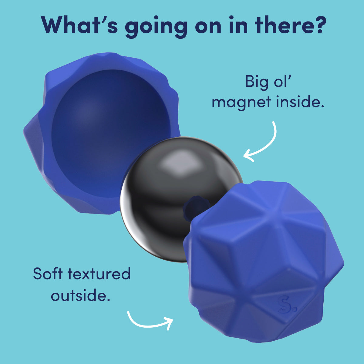 Speks Odds Silicone Magnet Fidget 3 Pack are big magnets covered in soft textured silicone.