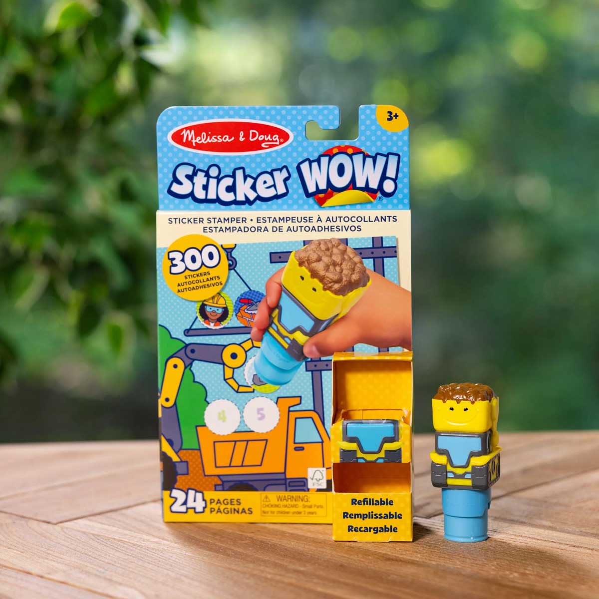 Melissa & Doug - Sticker WOW! Activity Pad & Sticker Stamper - Bulldozer