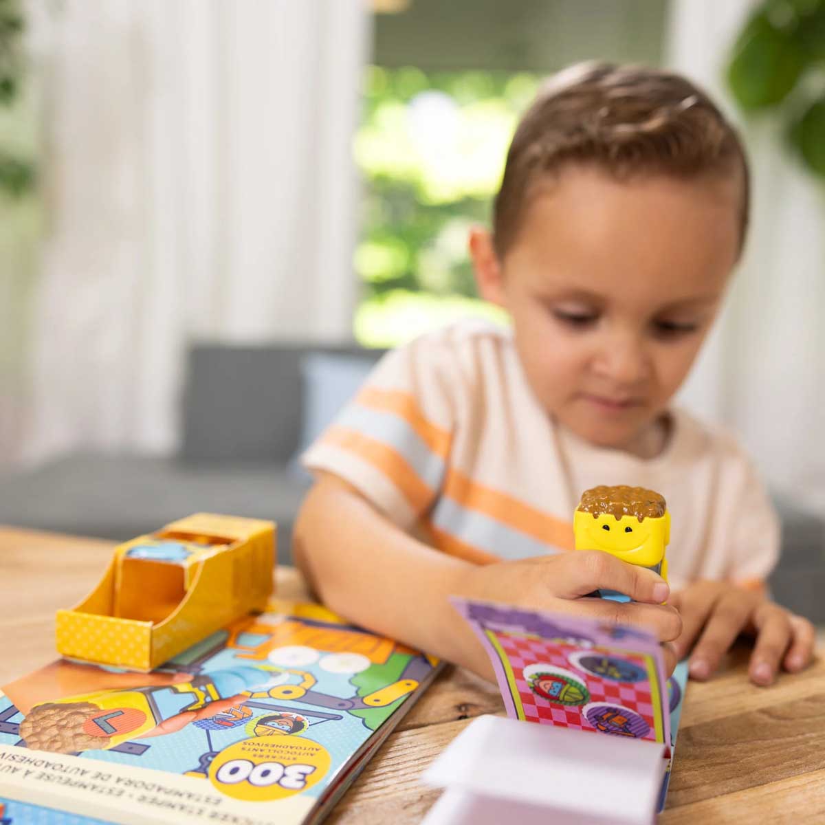 Melissa & Doug - Sticker WOW! Activity Pad & Sticker Stamper - Bulldozer